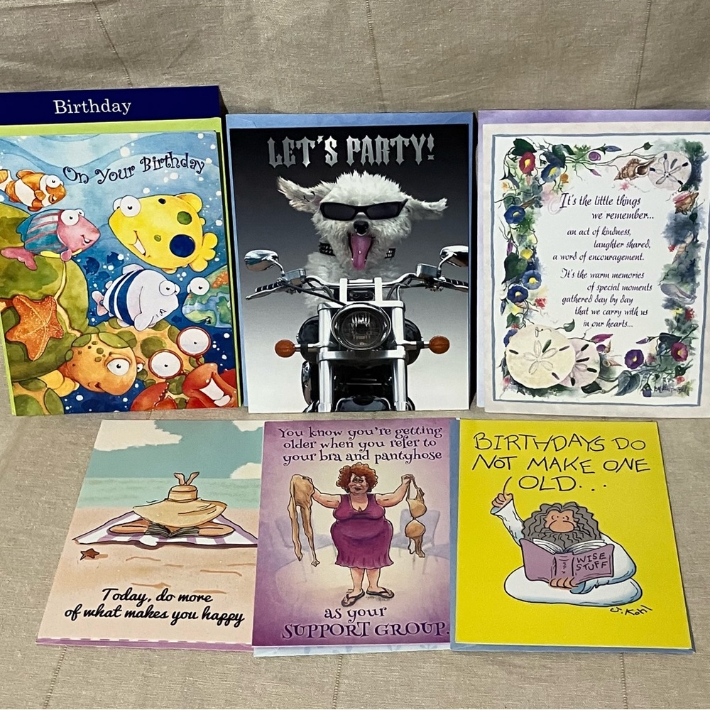 Leanin' Tree Greeting Cards 20 All Occasion Assorted Variety W/ Dividers NOS